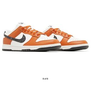 Nike Dunk Low  ‘Starry Swoosh’ campfire orange  ✨ 💫